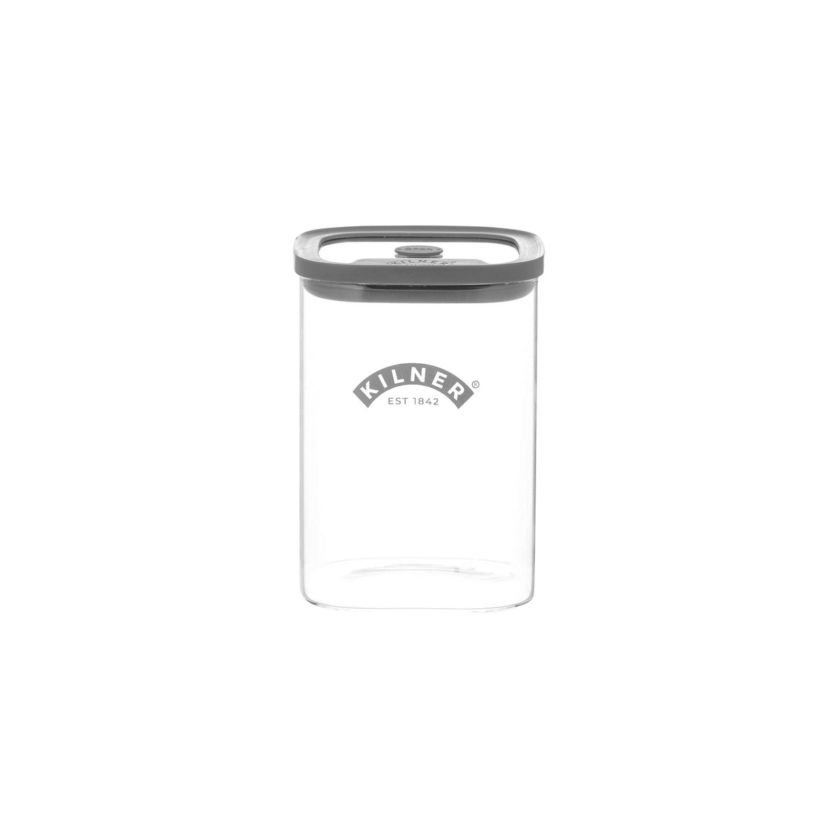 KILNER Fresh Storage Vorratsglas for storing dry foods, with clear glass body and metal lid, ideal for kitchen organization.