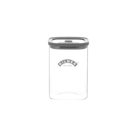 KILNER Fresh Storage Vorratsglas for storing dry foods, with clear glass body and metal lid, ideal for kitchen organization.