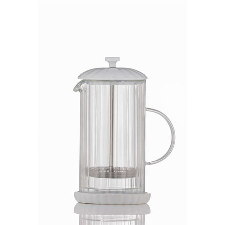French-Press Kaffeezubreiter Luxe, weiß