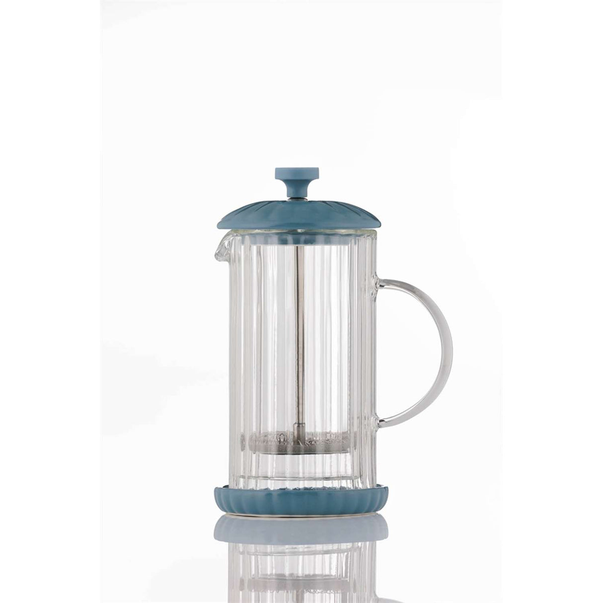 French Press Kaffeezubreiter, Luxe, taubenblau, 350 ml