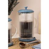 French Press Kaffeezubreiter Luxe, taubenblau, 1 L