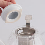 Teekanne "Luxe" Glas, weiß, 500 ml