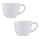 Espressotassen Luxe, 2 Tassen, weiß