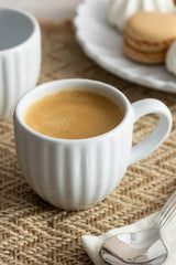 Espressotassen Luxe, 2 Tassen, weiß