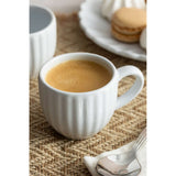 Espressotassen Luxe, 2 Tassen, weiß