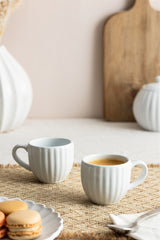 Espresso Set "Luxe" 2 Tassen, weiß, 85 ml