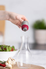 Ölflasche Glas mit Sieb