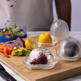 KILNER Onion Keeper clear food storage container for fresh onions, transparent plastic Frischhaltebehälter with secure lid.