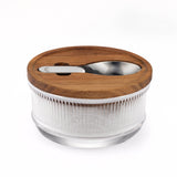 KILNER clear 350 ml spice jar with lid, transparent glass container for herbs and spices
