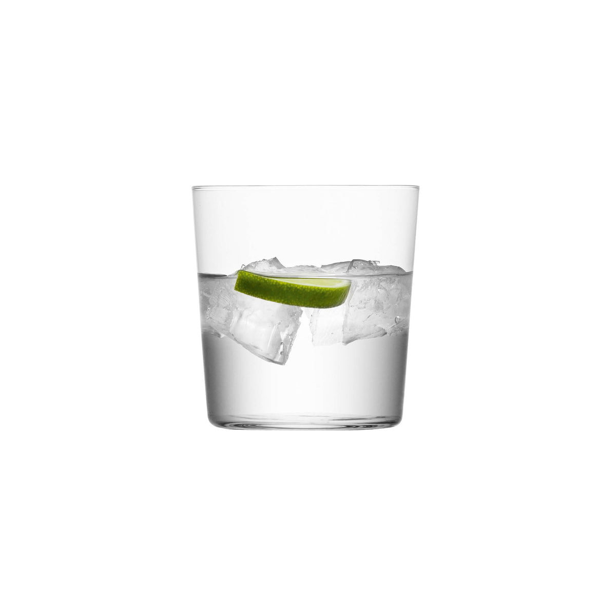 Clear LSA GIO tumbler with 390ml capacity, showcasing a sleek, modern design for beverages.