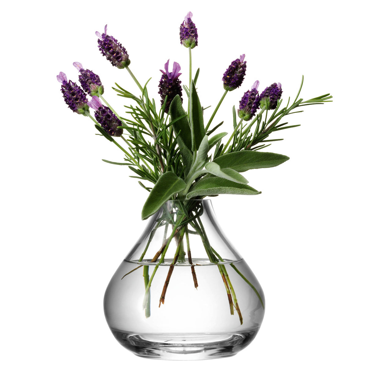 LSA | Vase FLOWER, klar, H11cm