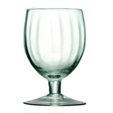 Set of four LSA Weinglas MIA wine glasses with matte finish, 350ml capacity, showcasing elegant design and clear glass.