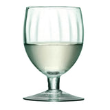 Set of four LSA Weinglas MIA wine glasses with matte finish, 350ml capacity, showcasing elegant glassware design.