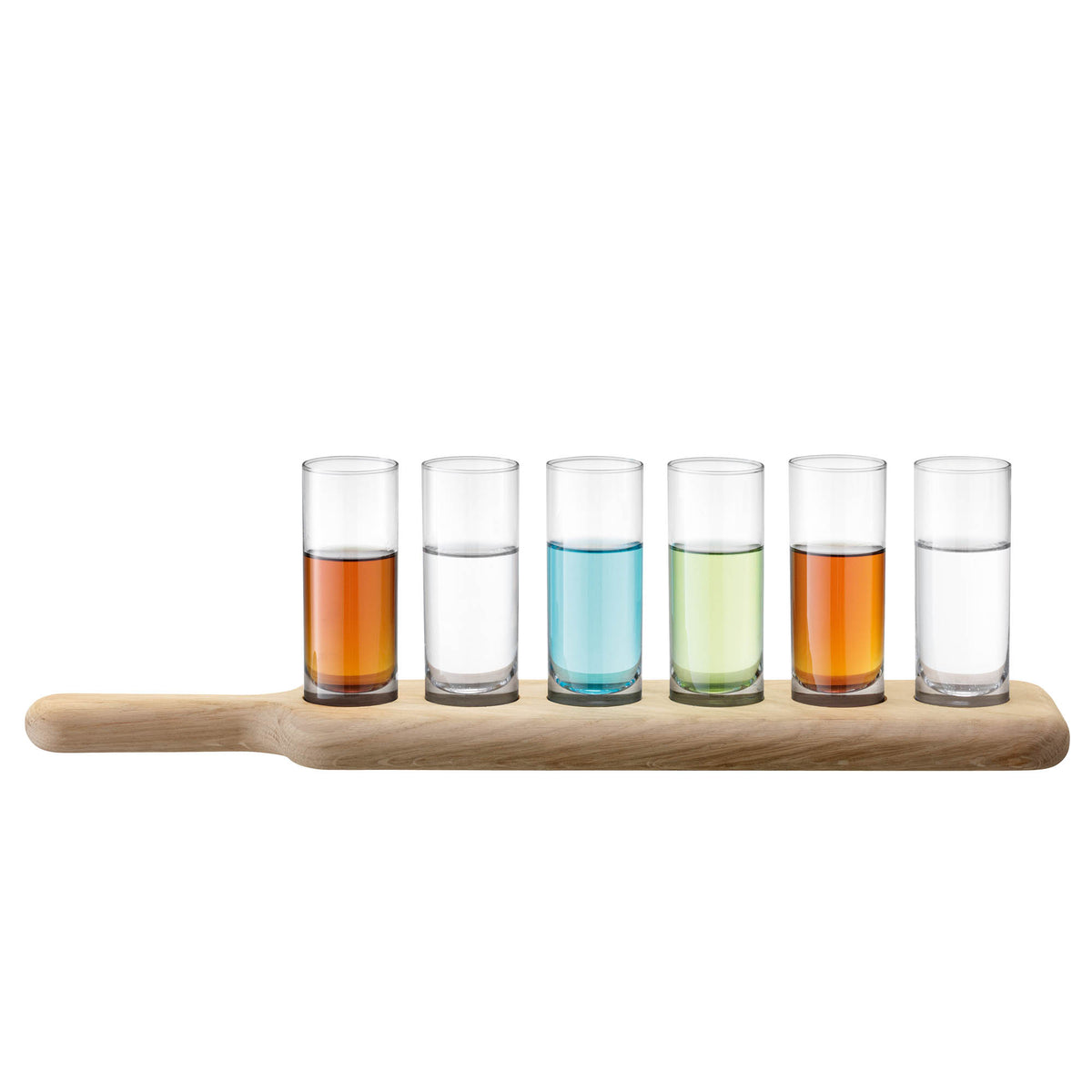 LSA | Vodka-Set PADDLE, mehrfarbig, L40cm