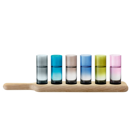 LSA | Vodka-Set PADDLE, mehrfarbig, L40cm