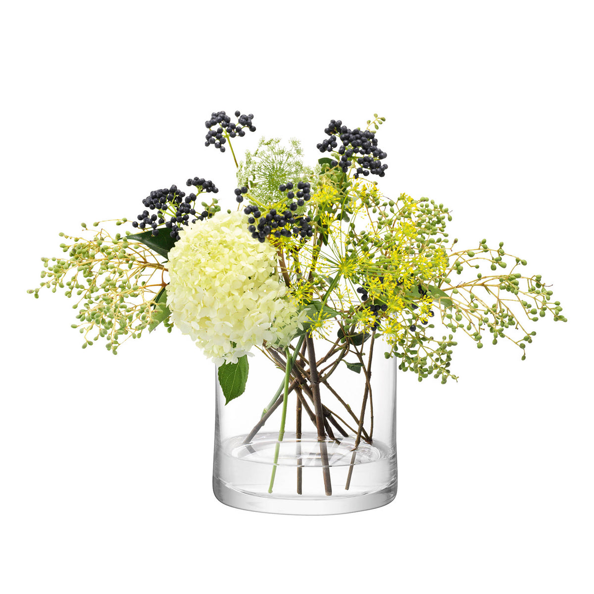 LSA | Vase COLUMN, klar, Ø17cm