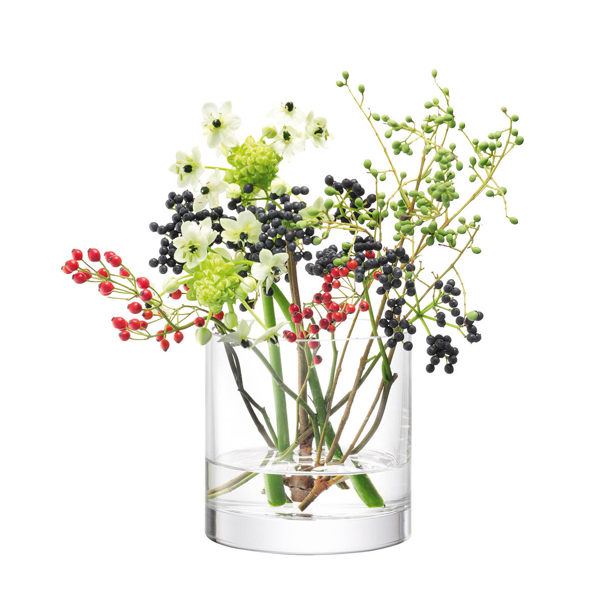 LSA | Vase COLUMN, klar, Ø12cm