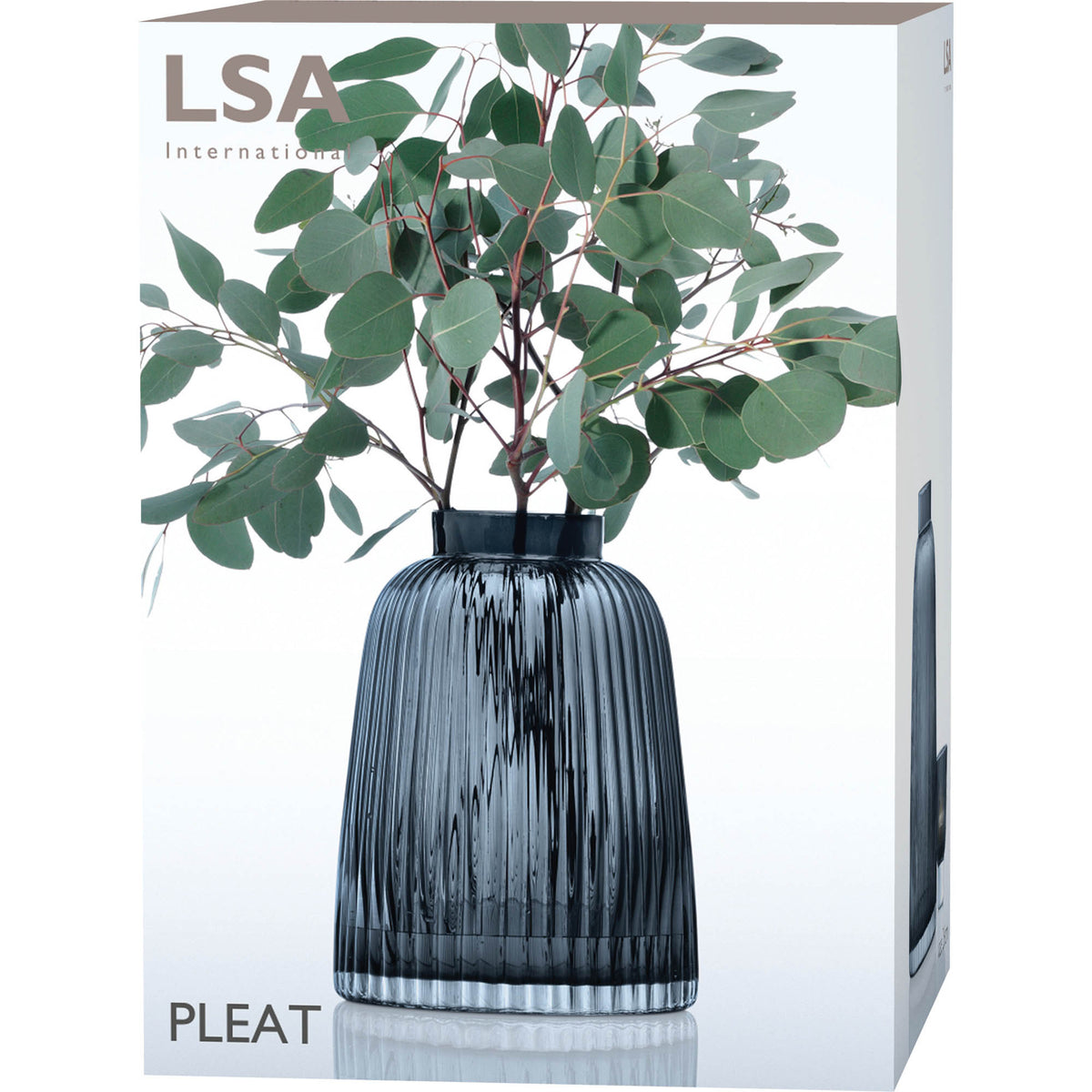 LSA | Vase PLEAT, Grey, H26cm
