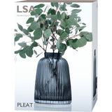 LSA | Vase PLEAT, Grey, H26cm