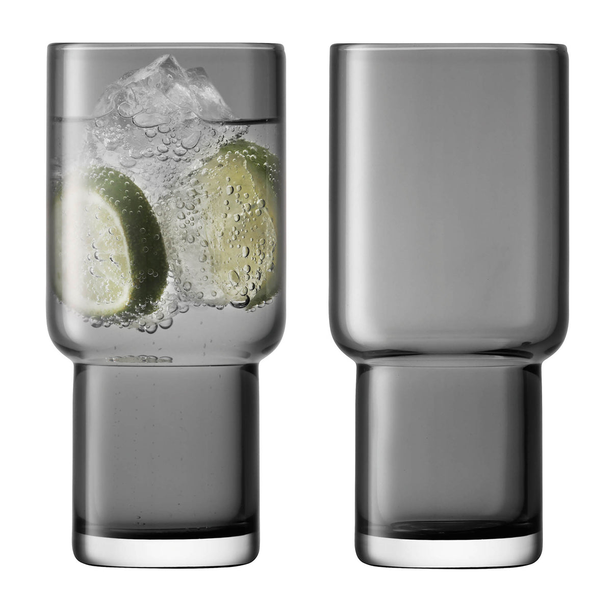 LSA | Longdrinkgläser, UTILITY, grau, 390 ML, 2er Set
