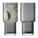 LSA | Longdrinkgläser, UTILITY, grau, 390 ML, 2er Set