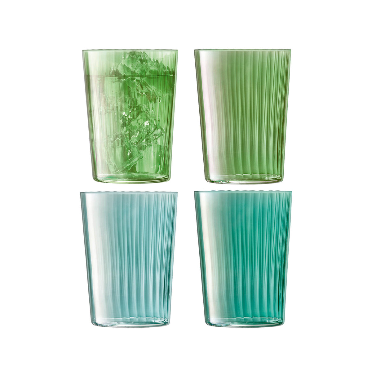 LSA | Tumbler GEMS, smaragd, 560ml, 4er Set