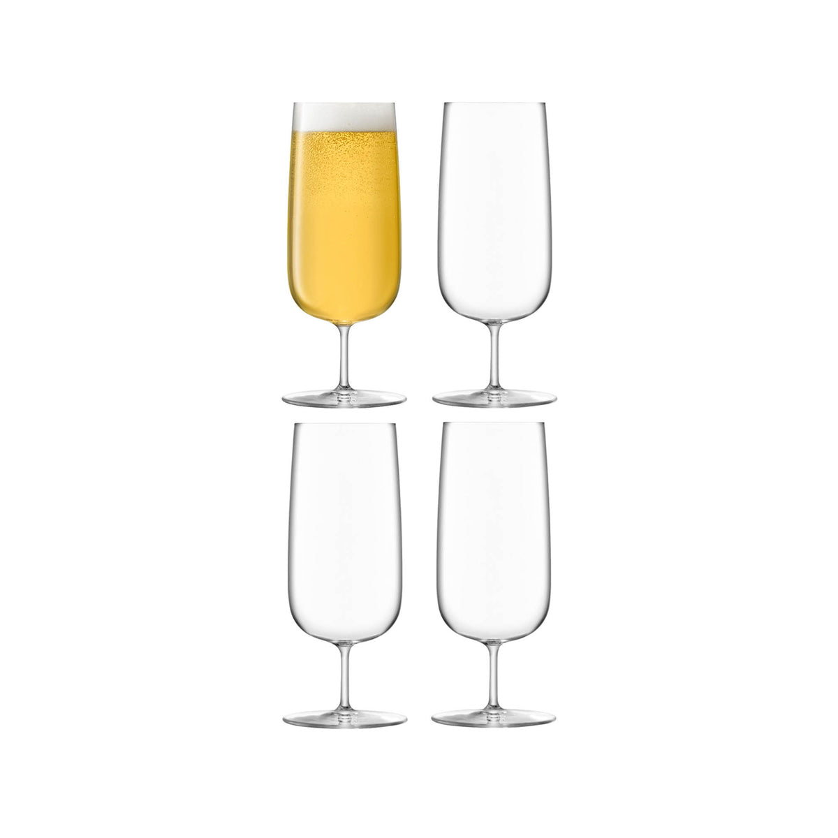 LSA | Bierglas BOROUGH, klar, 440ml, 4er Set