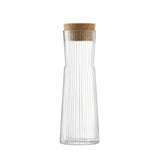 Clear LSA Karaffe GIO LINE 1.35L glass pitcher with elegant design, perfect for serving beverages or water.