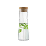Clear LSA Karaffe GIO LINE glass pitcher with 1.35L capacity, elegant design, perfect for serving beverages.