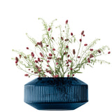 LSA | Vase ROTUNDA, saphir, H14cm