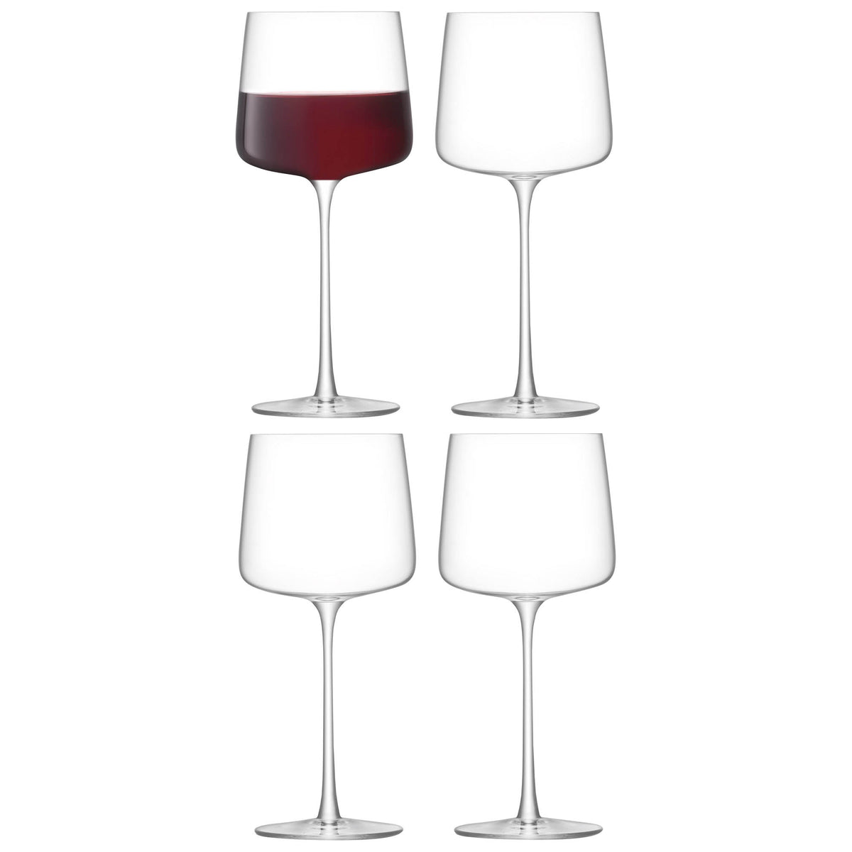 LSA | Weinglas METROPOLITAN, klar, 400ml, 4er Set
