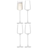 LSA | Sektglas METROPOLITAN, klar, 230ml, 4er Set