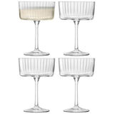 LSA | Champagnerglas GIO LINE, klar, 230ml, 4er Set