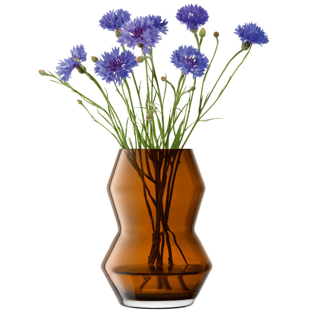 LSA | Vase, SCULPT, braun, H16 cm