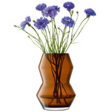LSA | Vase, SCULPT, braun, H16 cm
