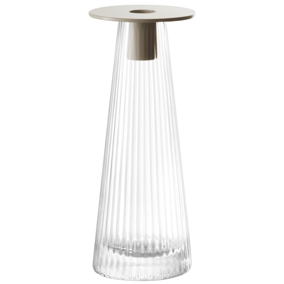LSA | Kerzenhalter, BEACON, glasklar, H22 cm