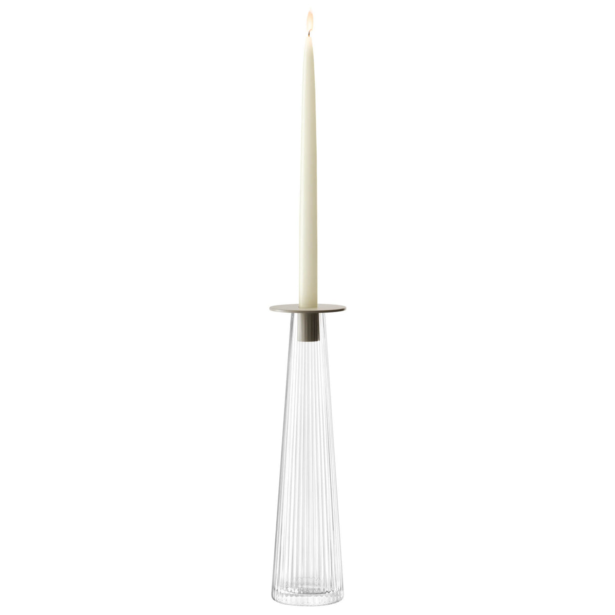 LSA | Kerzenhalter, BEACON, glasklar, 34 cm