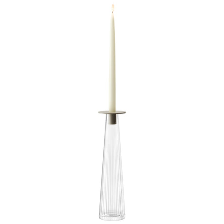 LSA | Kerzenhalter, BEACON, glasklar, 34 cm