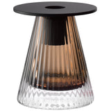 LSA | Kerzenhalter, BEACON, braun, H10 cm