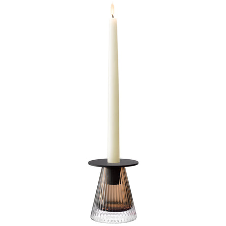 LSA | Kerzenhalter, BEACON, braun, H10 cm