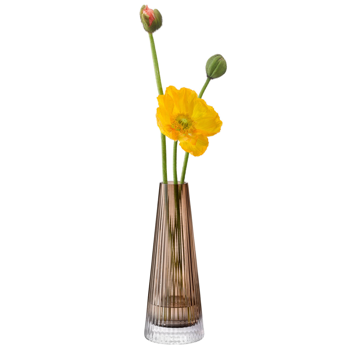 LSA | Kerzenhalter, BEACON, braun, H22 cm