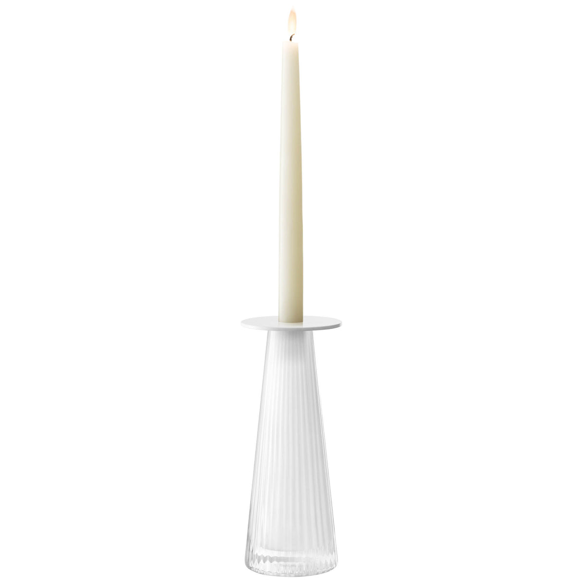 LSA | Kerzenhalter, BEACON, weiß, 22 cm
