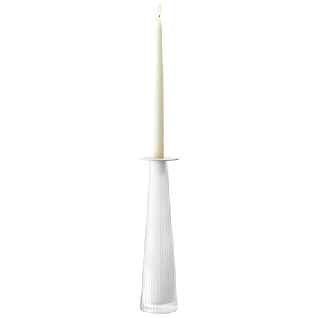 LSA | Kerzenhalter, BEACON, weiß, 34 cm