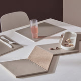Platzset DUO rechteckig, Schwarz/Grau