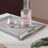 Wendetablett | 2in1 Tablett & Tischset DUO, Grau/Weiß, klein