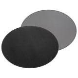 Platzset DUO oval, Schwarz/Grau