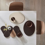 Platzset DUO oval, Schokobraun/Creme