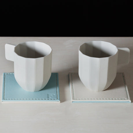 Untersetzer DUO, 4er Set, Mint/Elfenbein