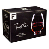 FREEFORM | Rotwein-Glas, klar, 2 x 600 ml