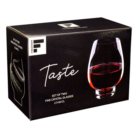 FREEFORM | Rotwein-Glas, klar, 2 x 600 ml